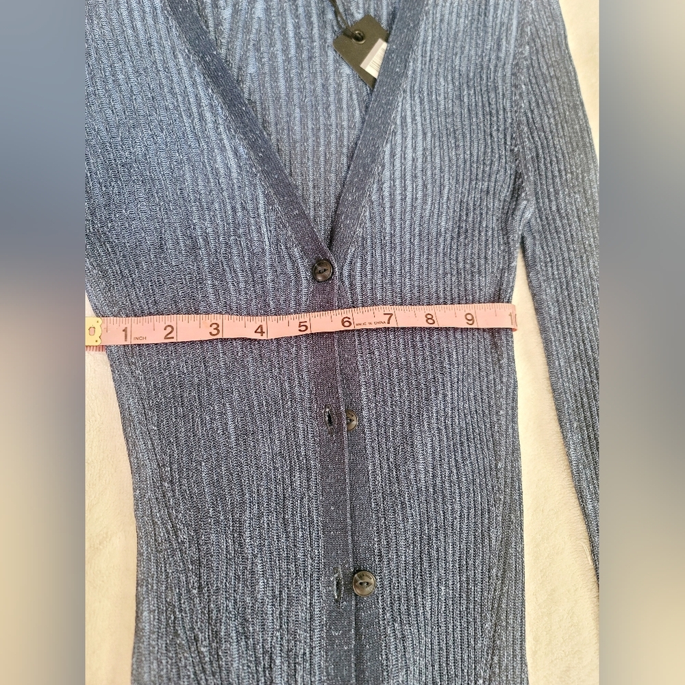 rag & bone Blue Long Sleeve Knit Dress - Picture 7 of 8